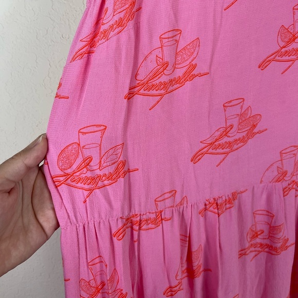 Never Fully Dressed Limoncello Halter Maxi Dress Pink Size 8 - Picture 8 of 10